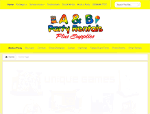 Tablet Screenshot of anbpartyrentals.com